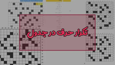 تکرار حرف در جدول