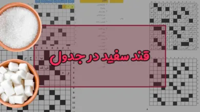 قند سفید در جدول