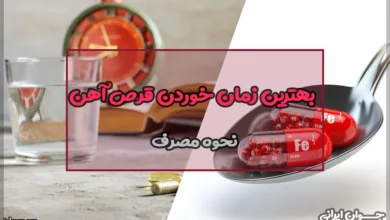 بهترین زمان خوردن قرص آهن