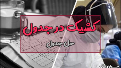 کشیک در جدول