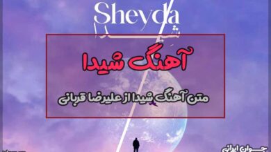 متن آهنگ شیدا از علیرضا قربانی