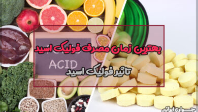 بهترین زمان مصرف فولیک اسید