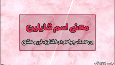 معنی اسم شایلین