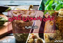 طرز تهیه ترشی بادمجان تکه ای