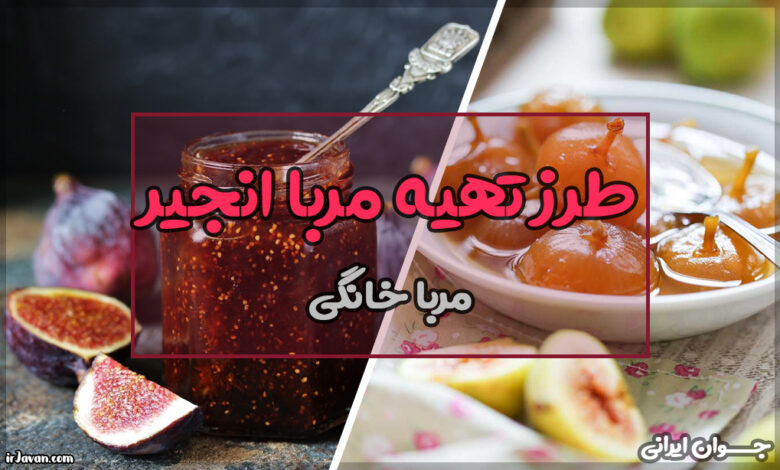 طرز تهیه مربا انجیر