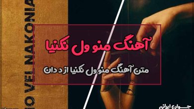 متن آهنگ منو ول نکنیا از د دان
