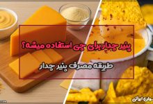 پنیر چدار برای چی استفاده میشه؟