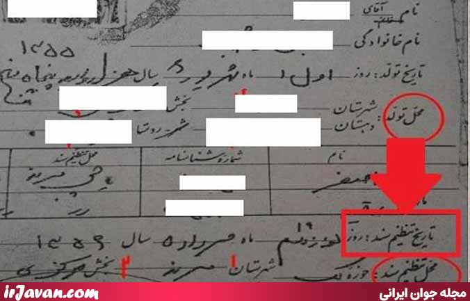 تاریخ صدور شناسنامه قدیم کجاست