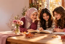 روز جهانی دختر؛ سه دختر نوجوان در حال مطالعه کتاب